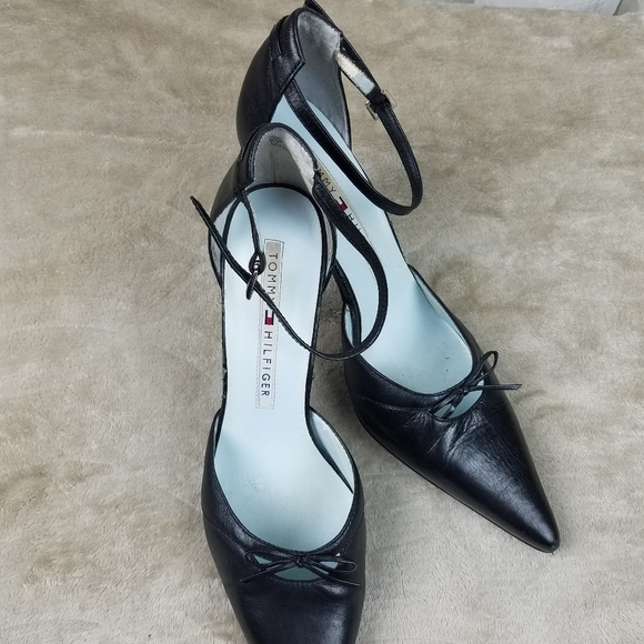tommy hilfiger black heels
